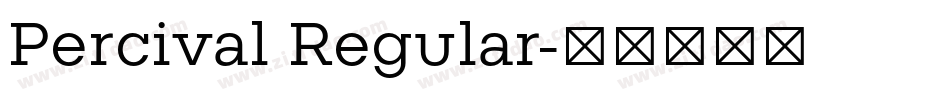 Percival Regular字体转换